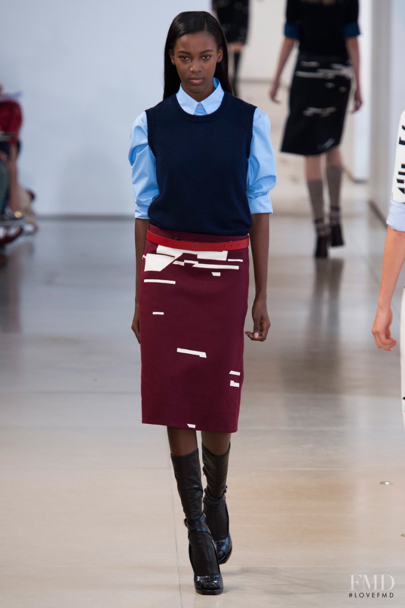 Kai Newman featured in  the Jil Sander fashion show for Spring/Summer 2015