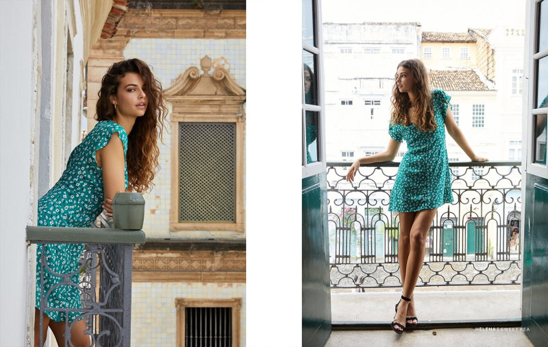 Marie Teissonniere featured in  the Rails lookbook for Spring 2019