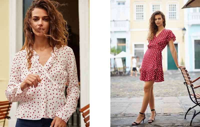 Marie Teissonniere featured in  the Rails lookbook for Spring 2019