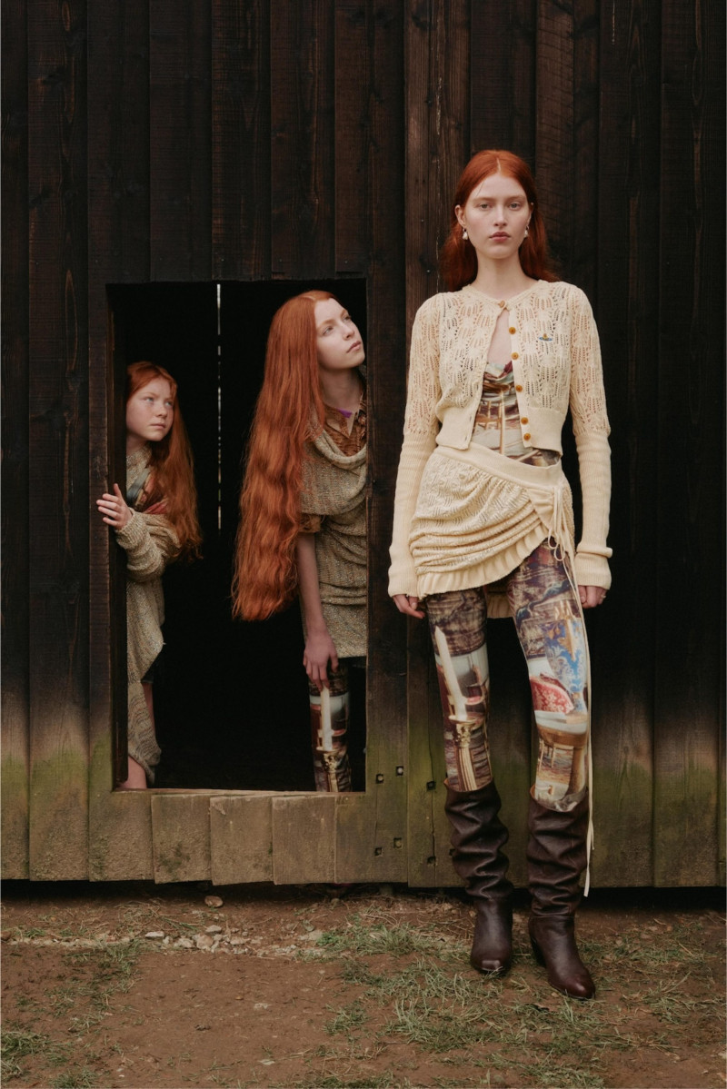 Jadi Wegener featured in  the Vivienne Westwood advertisement for Pre-Fall 2024