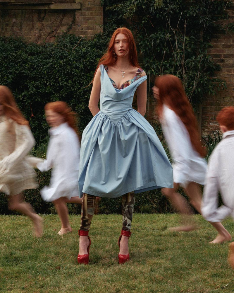 Jadi Wegener featured in  the Vivienne Westwood advertisement for Pre-Fall 2024