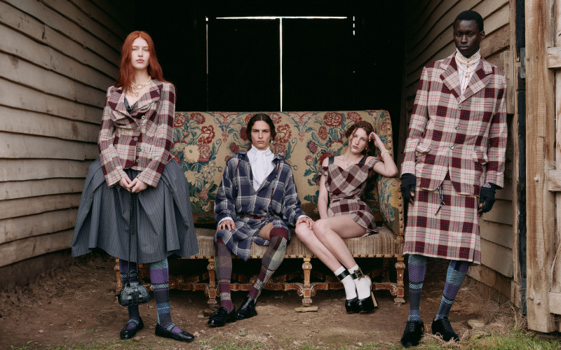 Jadi Wegener featured in  the Vivienne Westwood advertisement for Pre-Fall 2024