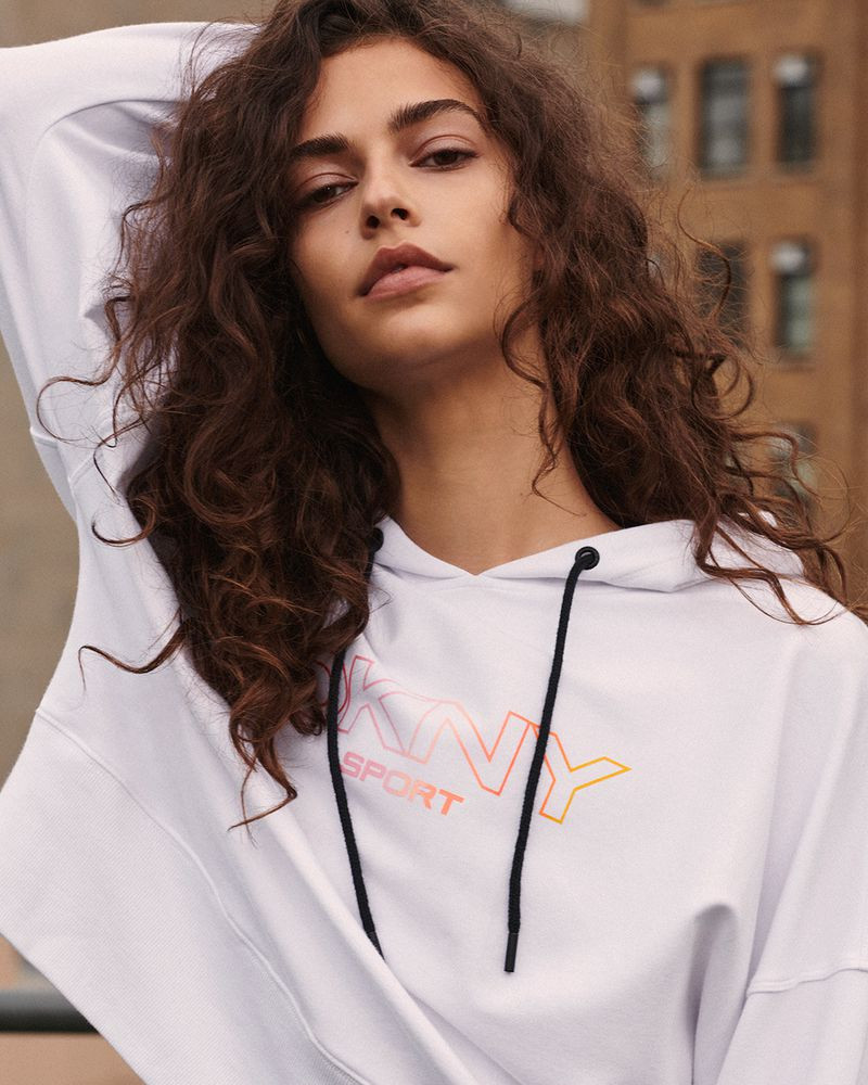 Marie Teissonniere featured in  the DKNY advertisement for Spring/Summer 2021