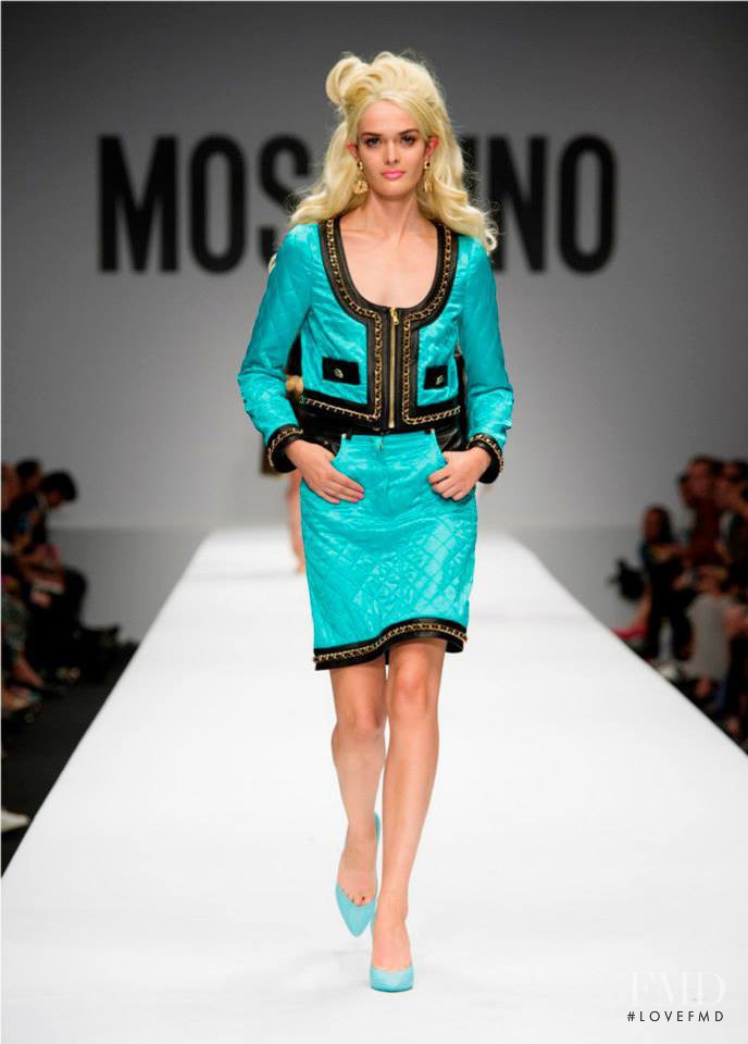 Sam Rollinson featured in  the Moschino fashion show for Spring/Summer 2015