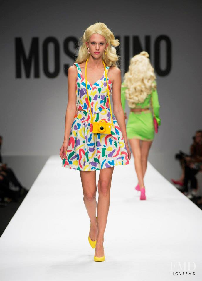 Juliana Schurig featured in  the Moschino fashion show for Spring/Summer 2015