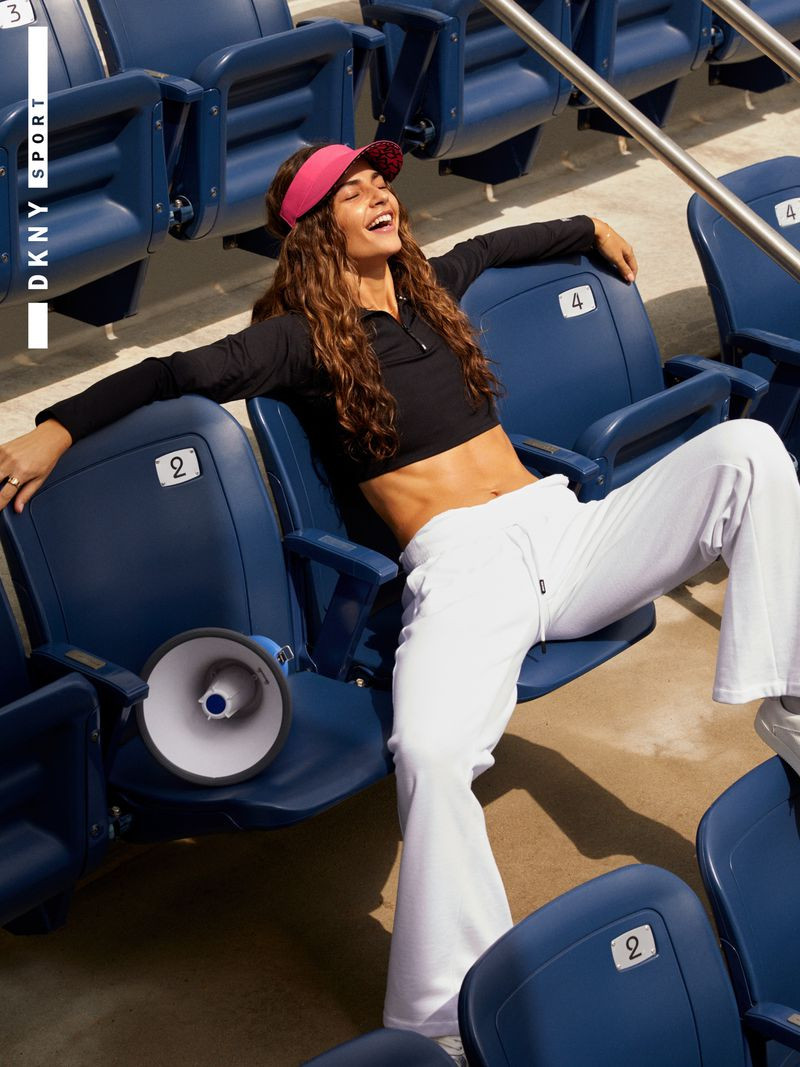 Marie Teissonniere featured in  the DKNY Sport advertisement for Spring/Summer 2023