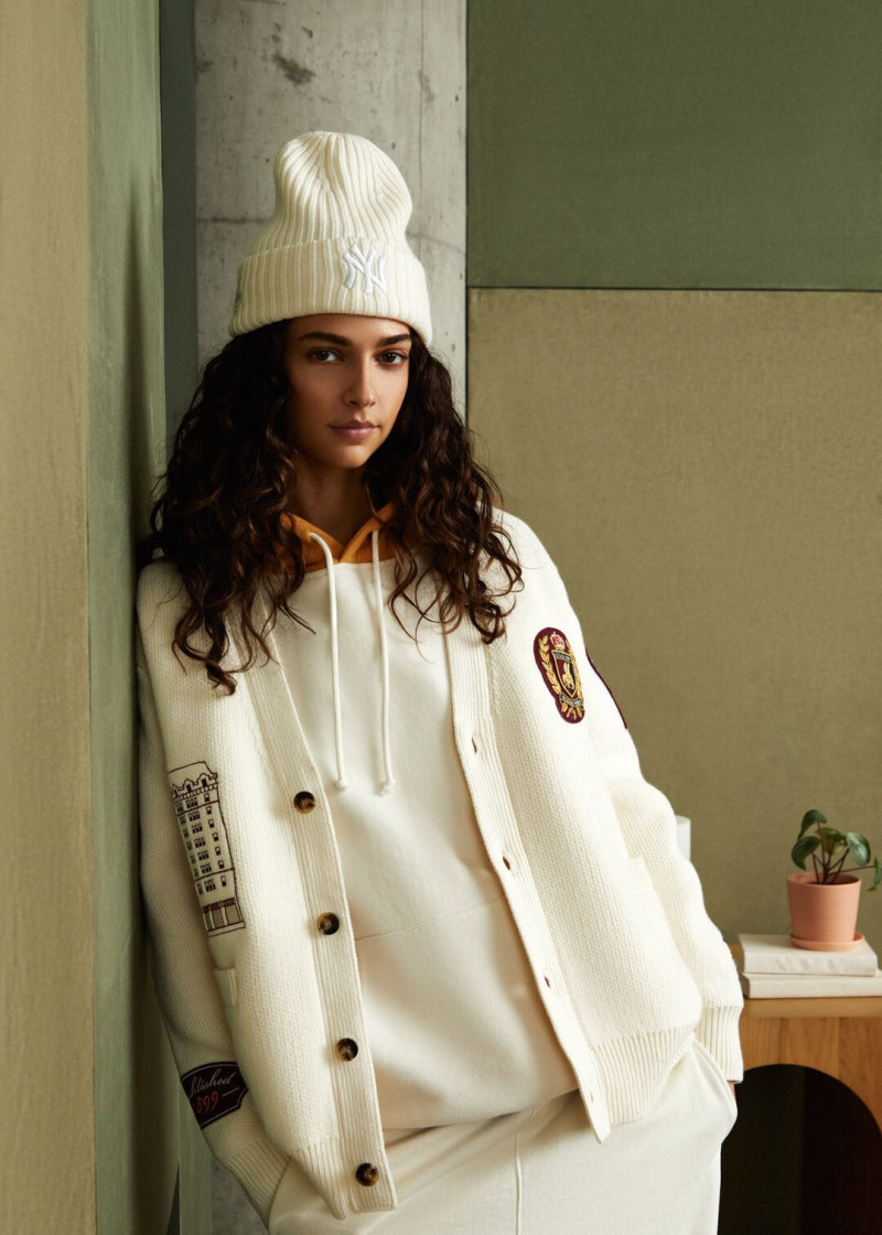 Marie Teissonniere featured in  the Kith lookbook for Winter 2023