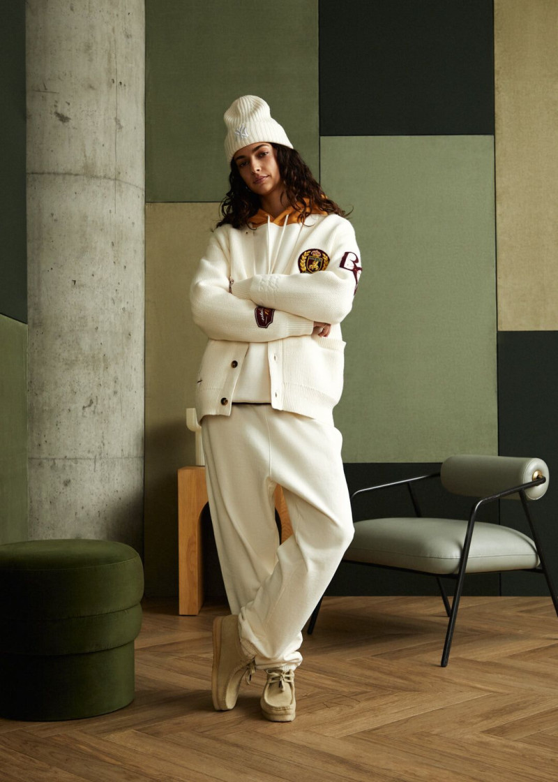 Marie Teissonniere featured in  the Kith lookbook for Winter 2023