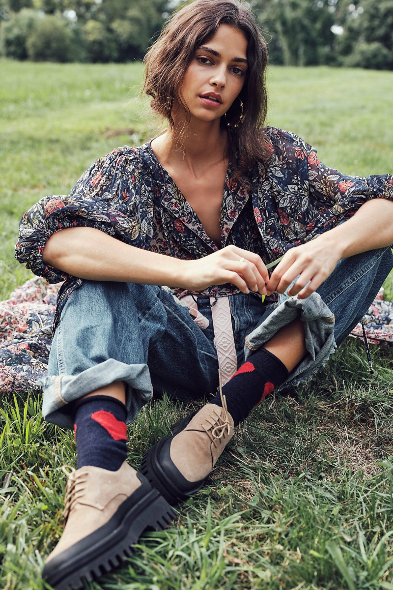 Marie Teissonniere featured in  the Free People lookbook for Fall 2020