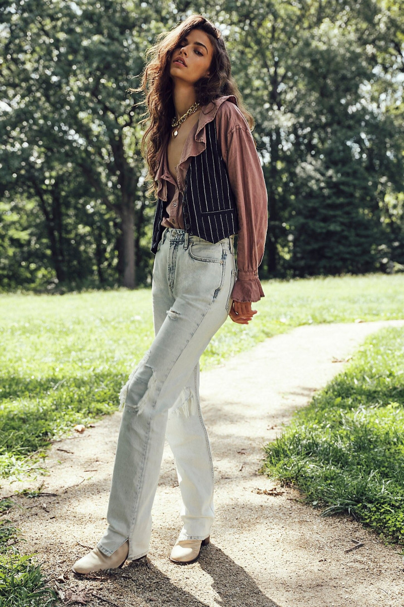 Marie Teissonniere featured in  the Free People lookbook for Fall 2020