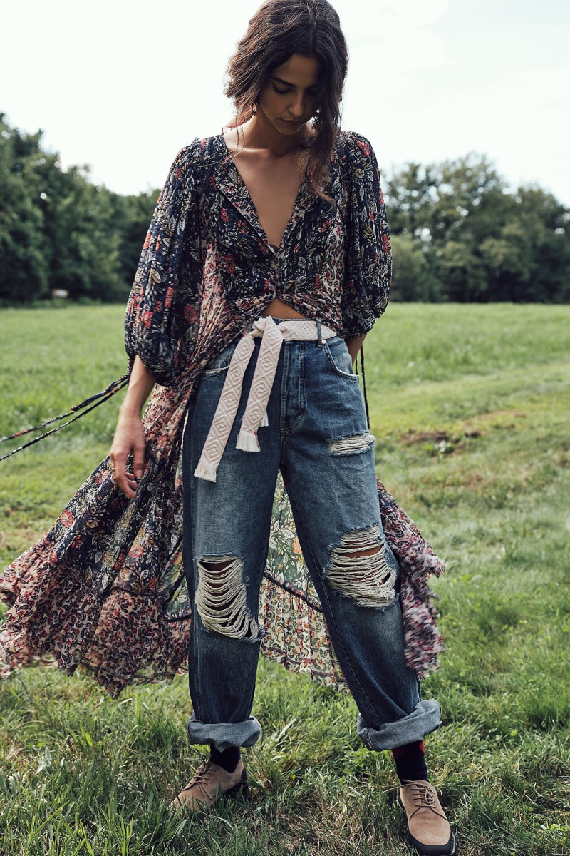 Marie Teissonniere featured in  the Free People lookbook for Fall 2020