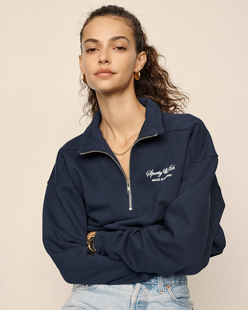 Marie Teissonniere featured in  the Sporty & Rich catalogue for Autumn/Winter 2021