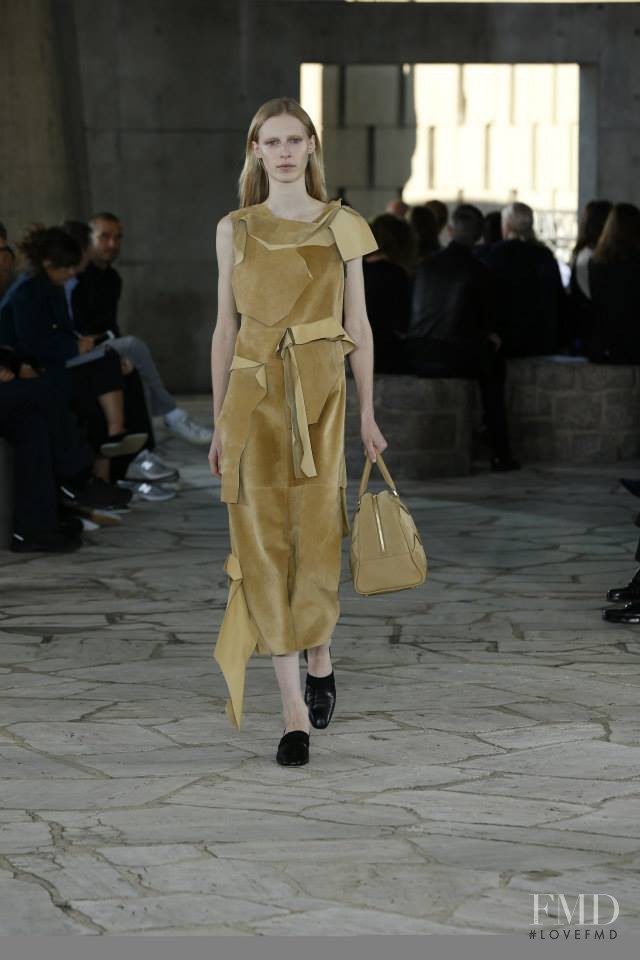 Julia Nobis featured in  the Loewe fashion show for Spring/Summer 2015