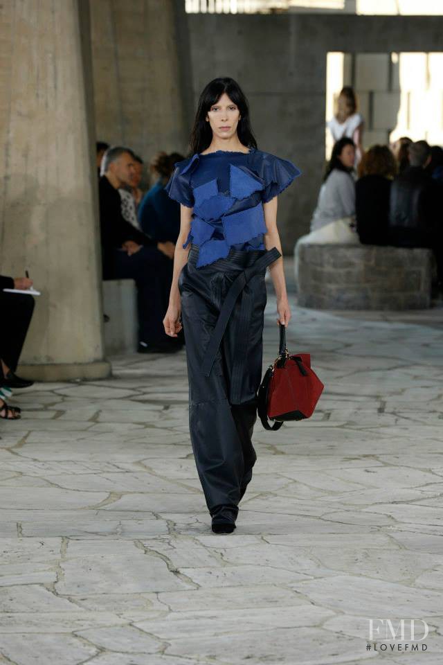 Jamie Bochert featured in  the Loewe fashion show for Spring/Summer 2015