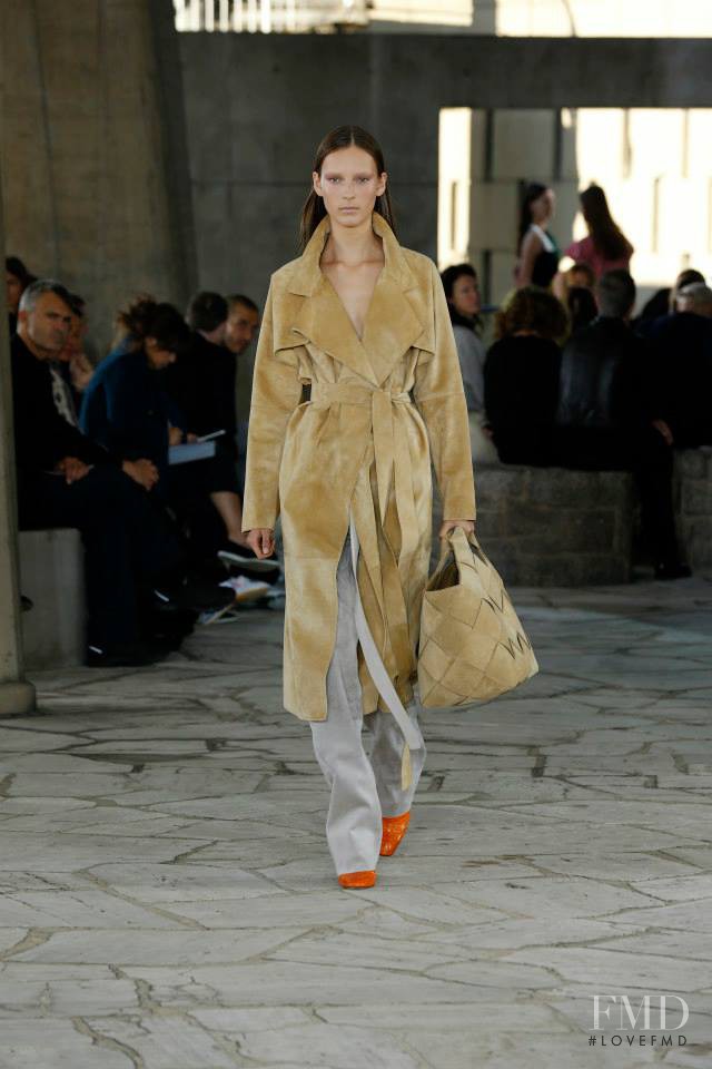 Julia Bergshoeff featured in  the Loewe fashion show for Spring/Summer 2015
