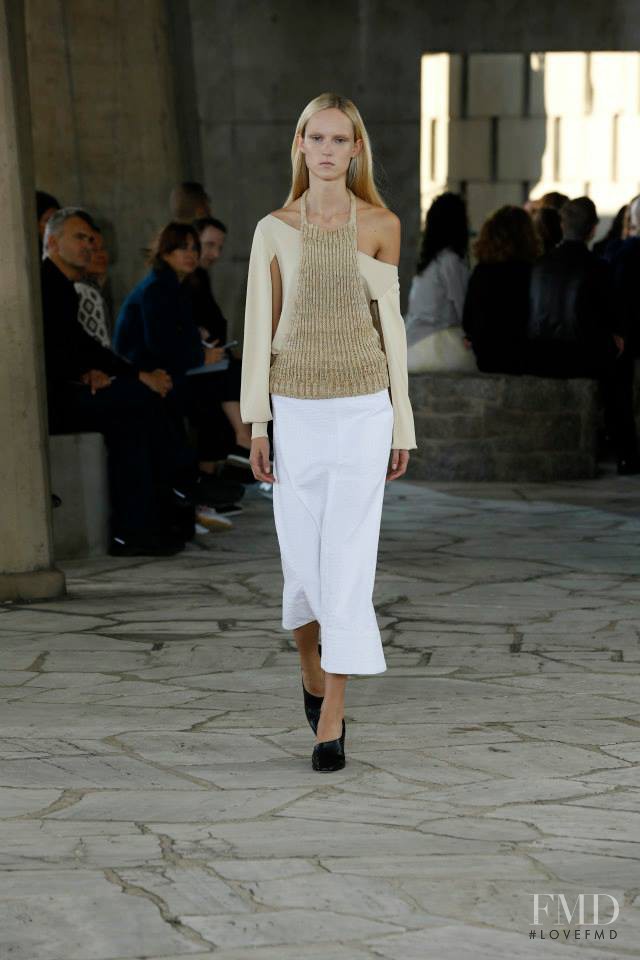 Harleth Kuusik featured in  the Loewe fashion show for Spring/Summer 2015