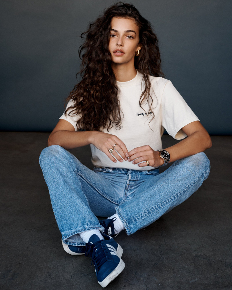 Marie Teissonniere featured in  the Sporty & Rich lookbook for Spring/Summer 2021