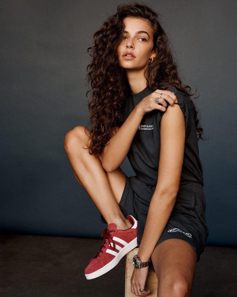 Marie Teissonniere featured in  the Sporty & Rich lookbook for Spring/Summer 2021