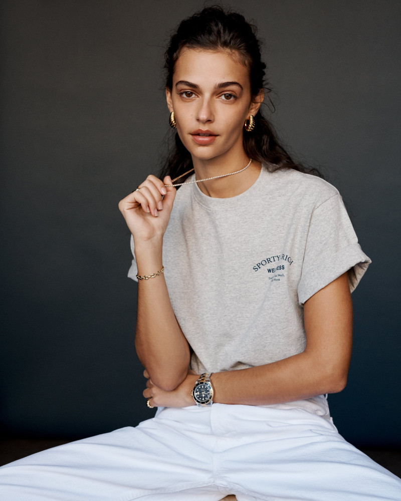 Marie Teissonniere featured in  the Sporty & Rich lookbook for Spring/Summer 2021