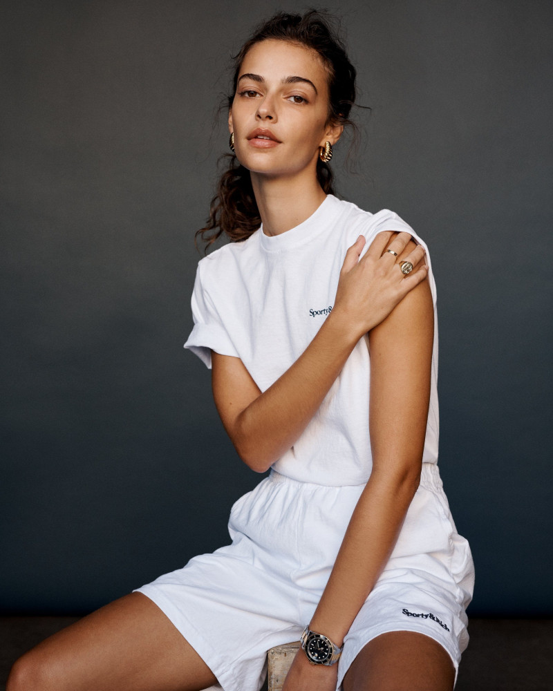 Marie Teissonniere featured in  the Sporty & Rich lookbook for Spring/Summer 2021