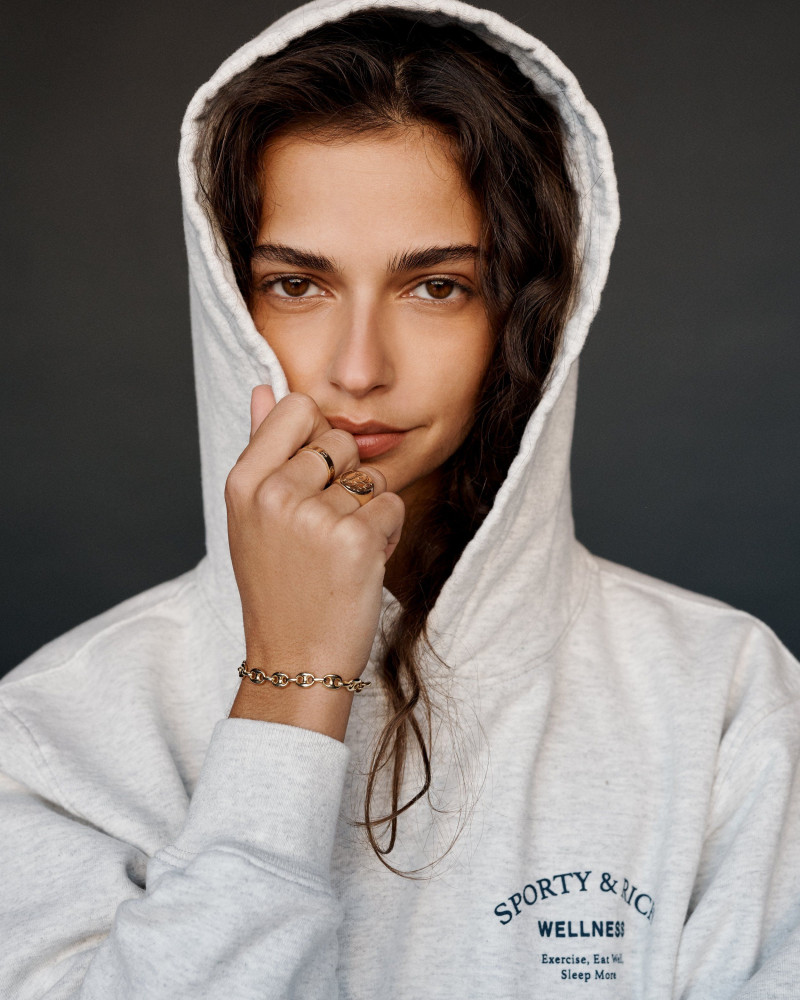 Marie Teissonniere featured in  the Sporty & Rich lookbook for Spring/Summer 2021