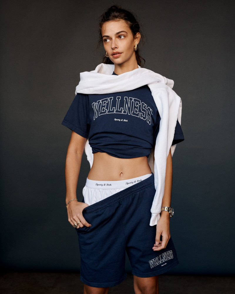 Marie Teissonniere featured in  the Sporty & Rich lookbook for Spring/Summer 2021