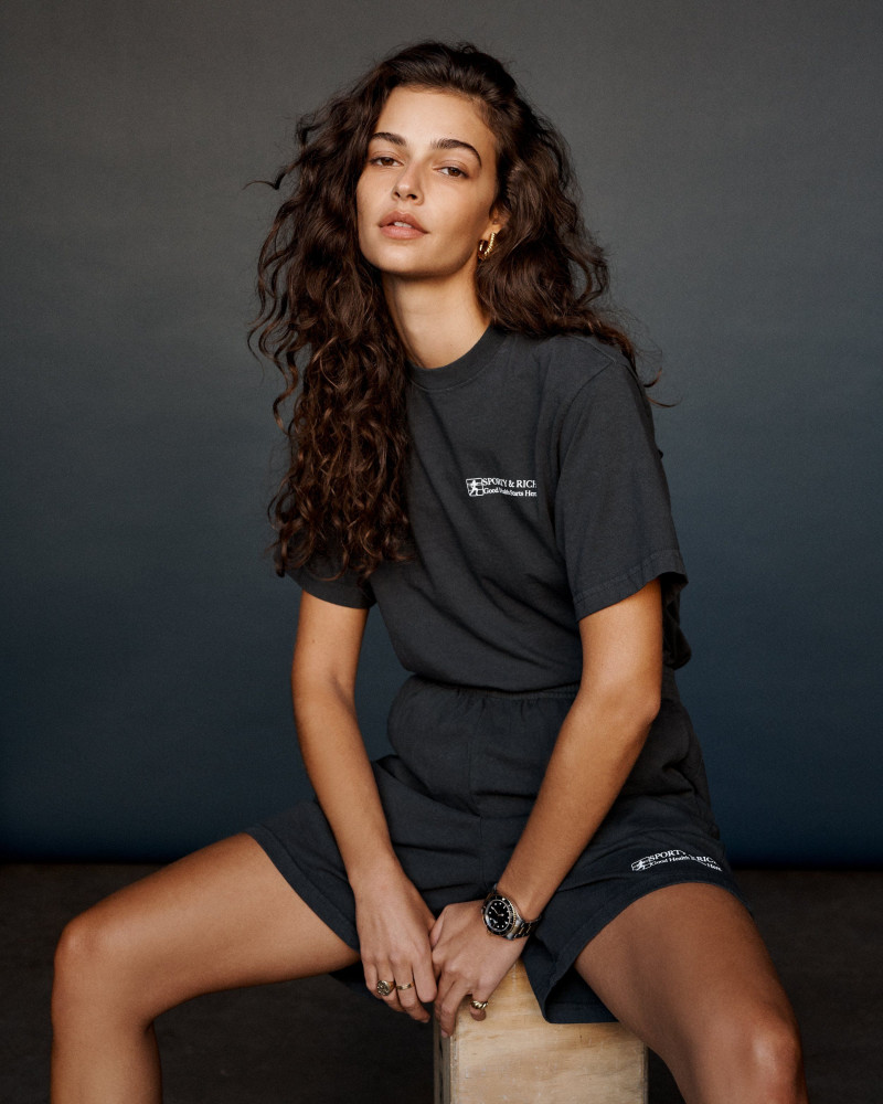 Marie Teissonniere featured in  the Sporty & Rich lookbook for Spring/Summer 2021