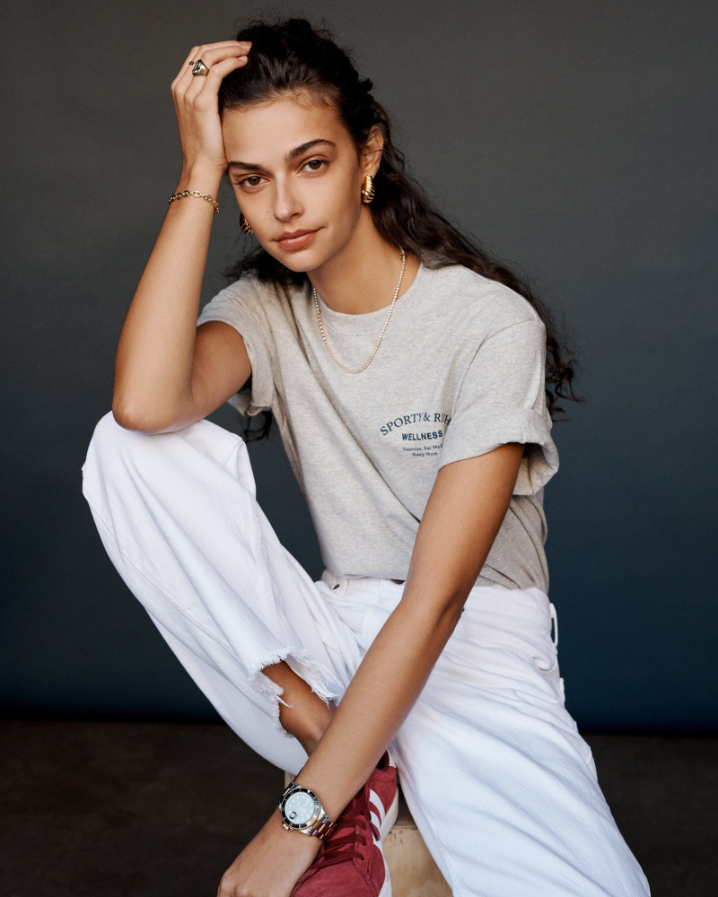 Marie Teissonniere featured in  the Sporty & Rich lookbook for Spring/Summer 2021
