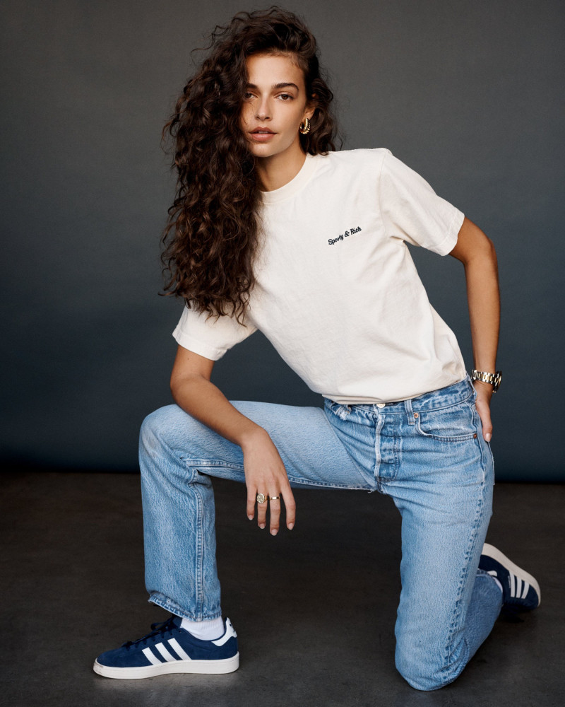 Marie Teissonniere featured in  the Sporty & Rich lookbook for Spring/Summer 2021