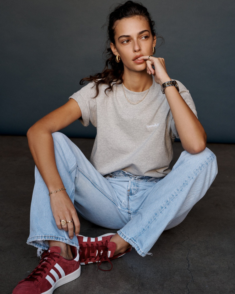 Marie Teissonniere featured in  the Sporty & Rich lookbook for Spring/Summer 2021