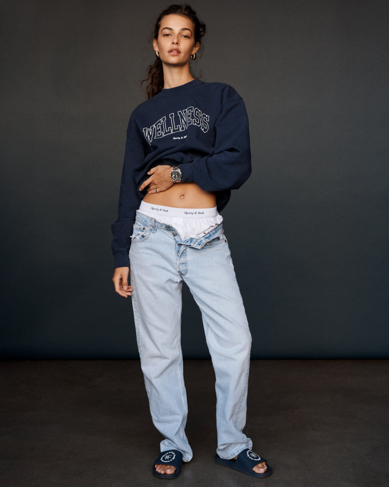 Marie Teissonniere featured in  the Sporty & Rich lookbook for Spring/Summer 2021