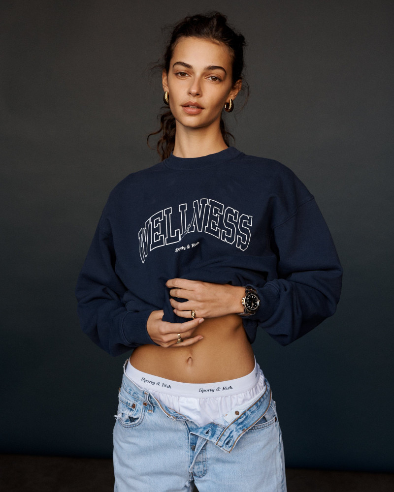 Marie Teissonniere featured in  the Sporty & Rich lookbook for Spring/Summer 2021