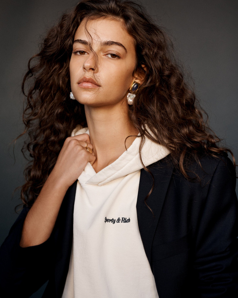 Marie Teissonniere featured in  the Sporty & Rich lookbook for Spring/Summer 2021