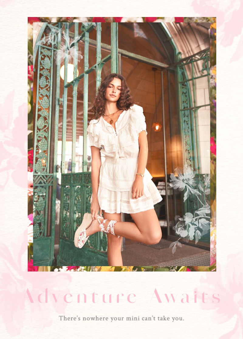 Marie Teissonniere featured in  the LoveShackFancy Adventure Awaits lookbook for Summer 2021