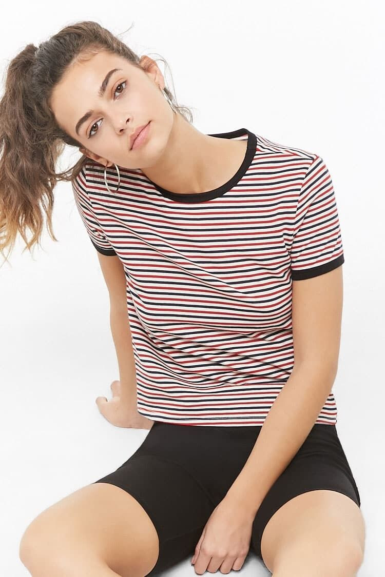 Marie Teissonniere featured in  the Forever 21 catalogue for Pre-Fall 2021