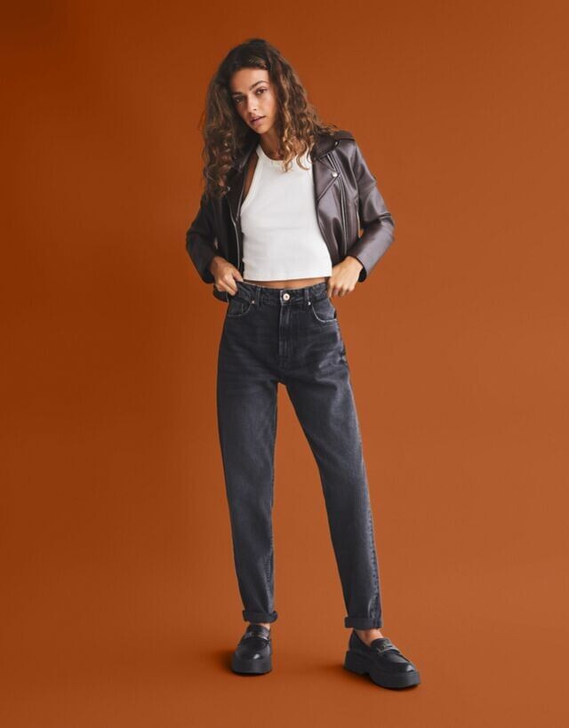 Marie Teissonniere featured in  the Bershka catalogue for Autumn/Winter 2021