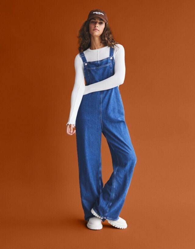 Marie Teissonniere featured in  the Bershka catalogue for Autumn/Winter 2021