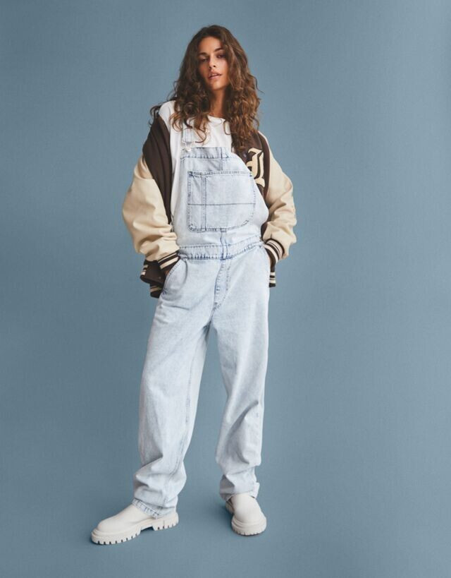 Marie Teissonniere featured in  the Bershka catalogue for Autumn/Winter 2021