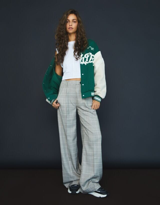 Marie Teissonniere featured in  the Bershka catalogue for Autumn/Winter 2021