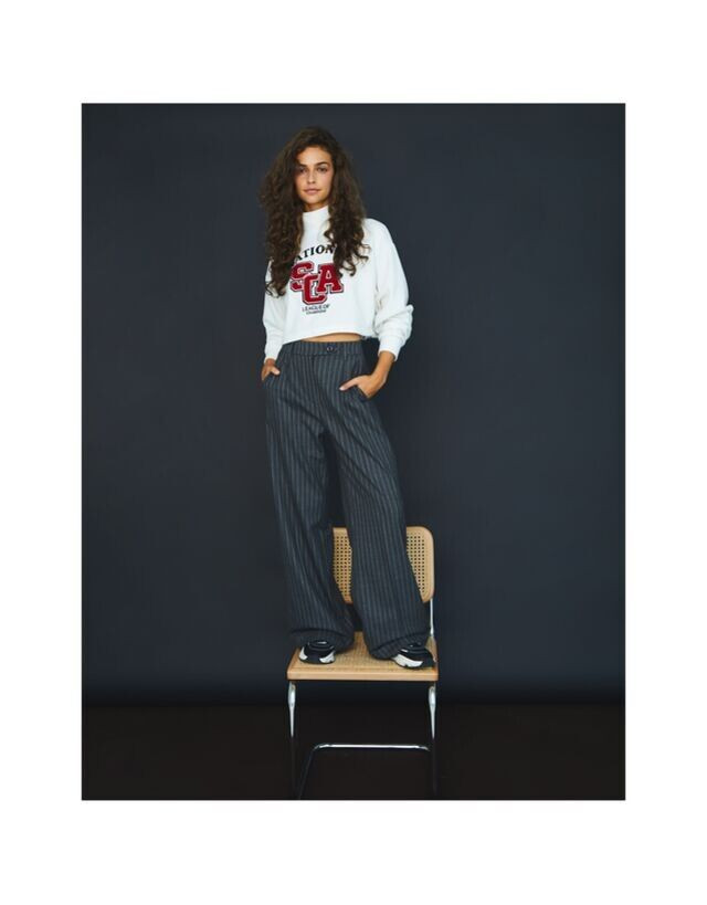 Marie Teissonniere featured in  the Bershka catalogue for Autumn/Winter 2021