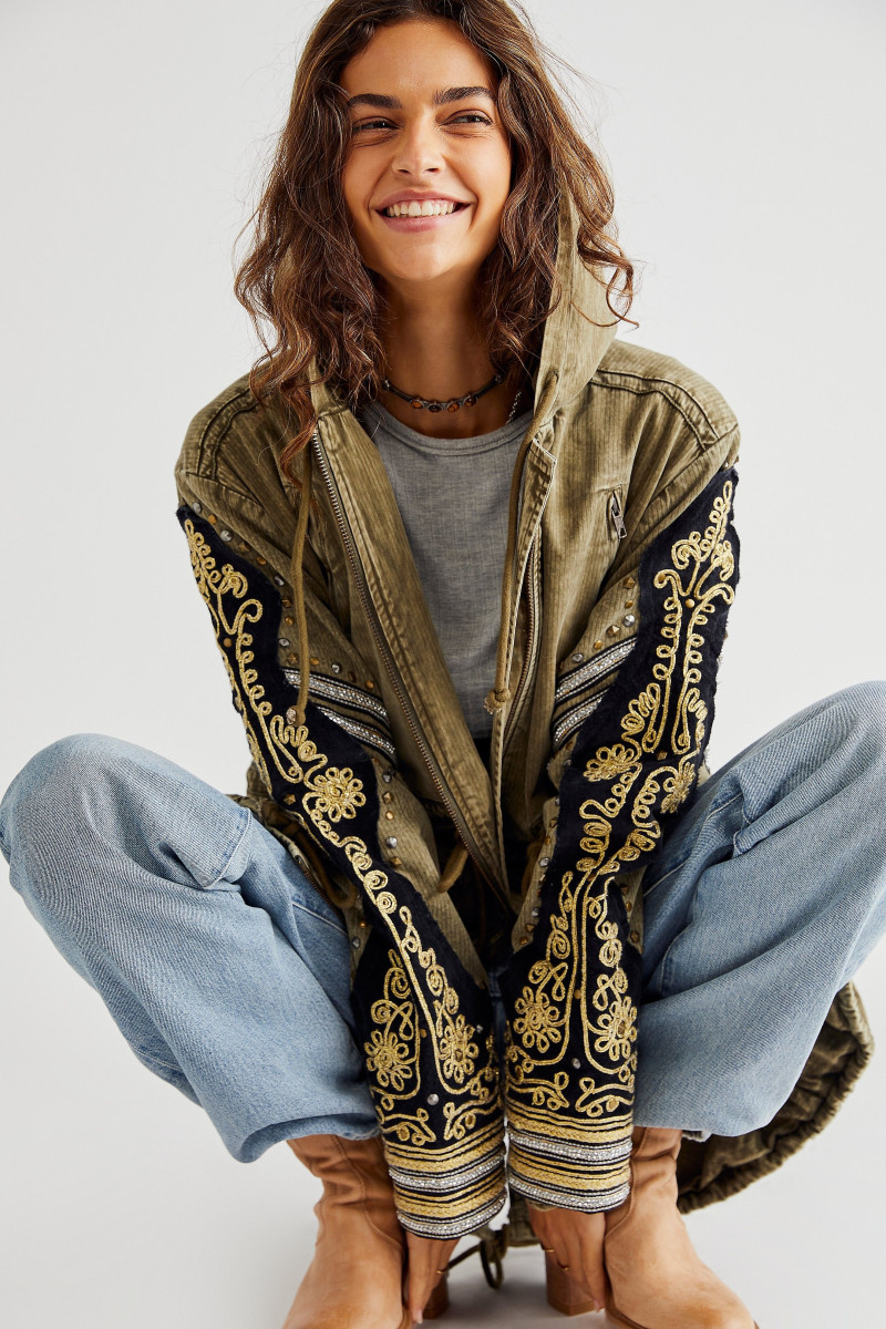 Marie Teissonniere featured in  the Free People catalogue for Winter 2021