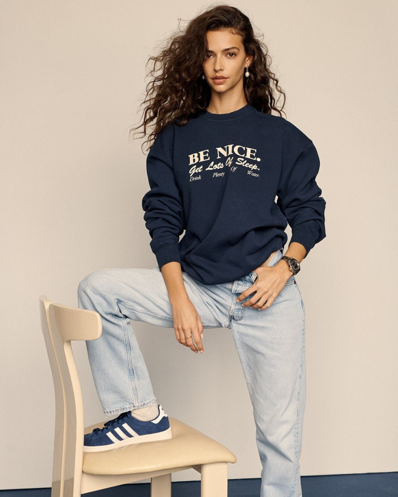 Marie Teissonniere featured in  the Sporty & Rich Green Friday Capsule Collection lookbook for Winter 2021