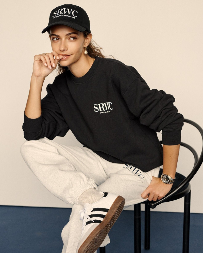 Marie Teissonniere featured in  the Sporty & Rich Green Friday Capsule Collection lookbook for Winter 2021