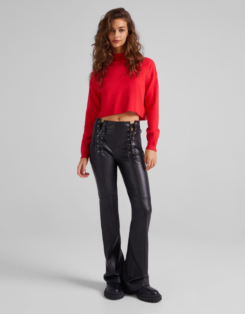 Marie Teissonniere featured in  the Bershka Rock Jeans catalogue for Spring/Summer 2022