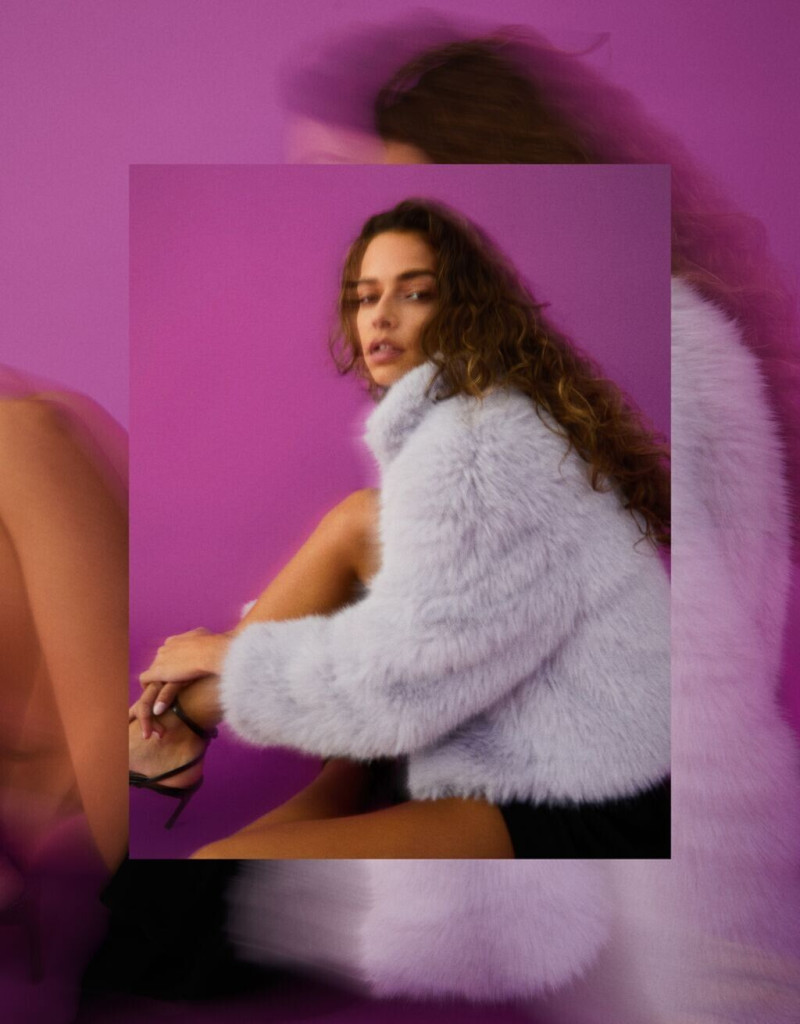 Marie Teissonniere featured in  the Bershka advertisement for Spring/Summer 2022