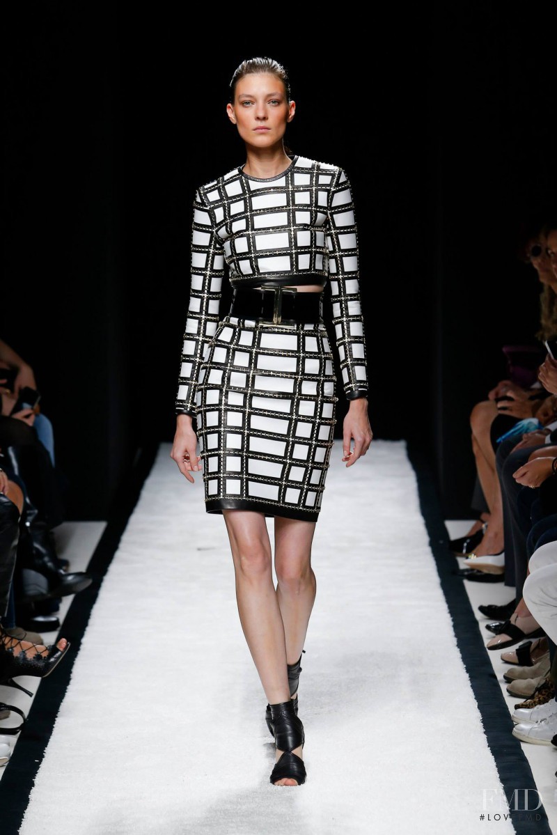 Kati Nescher featured in  the Balmain fashion show for Spring/Summer 2015