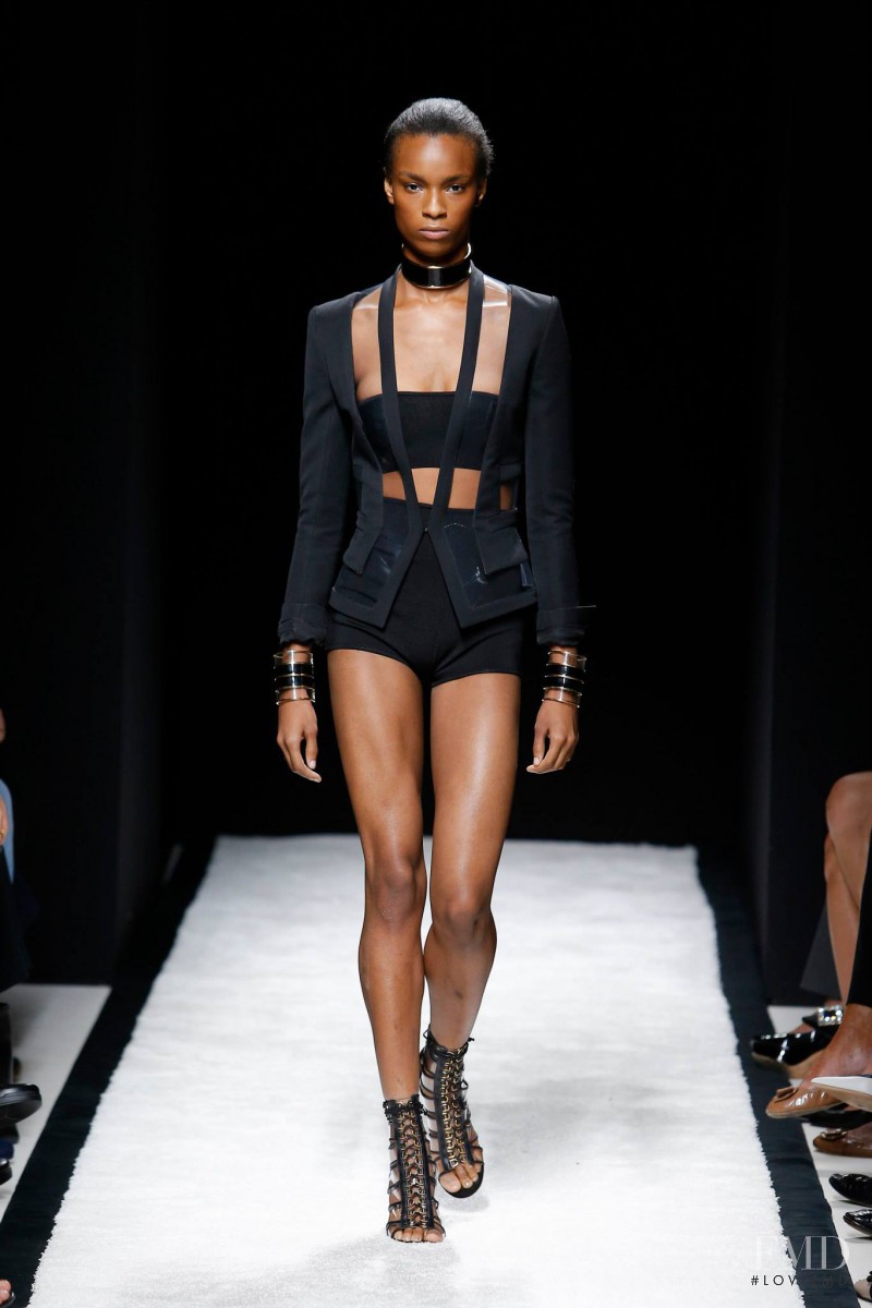 Kayla Scott featured in  the Balmain fashion show for Spring/Summer 2015
