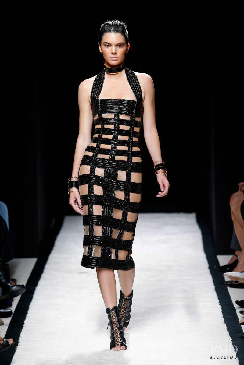 Kendall Jenner featured in  the Balmain fashion show for Spring/Summer 2015