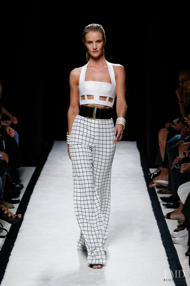 Rosie Huntington-Whiteley featured in  the Balmain fashion show for Spring/Summer 2015