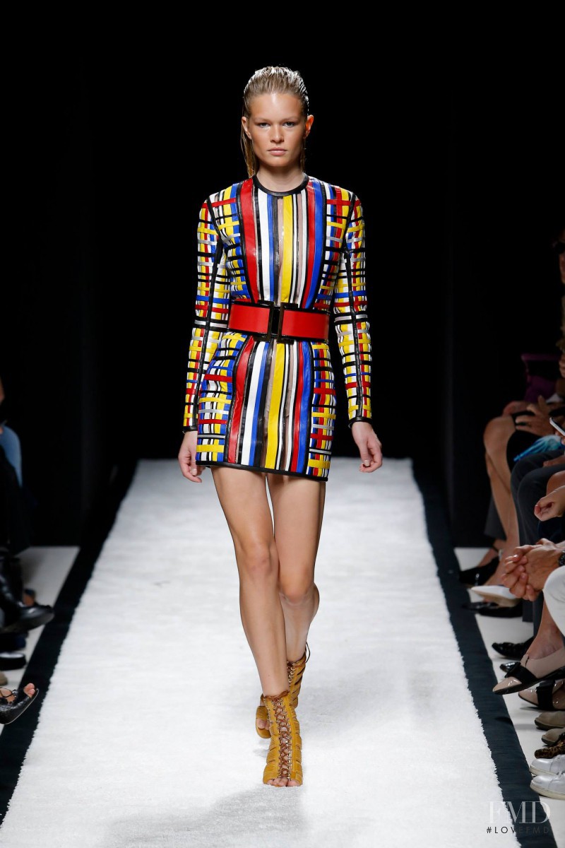 Anna Ewers featured in  the Balmain fashion show for Spring/Summer 2015